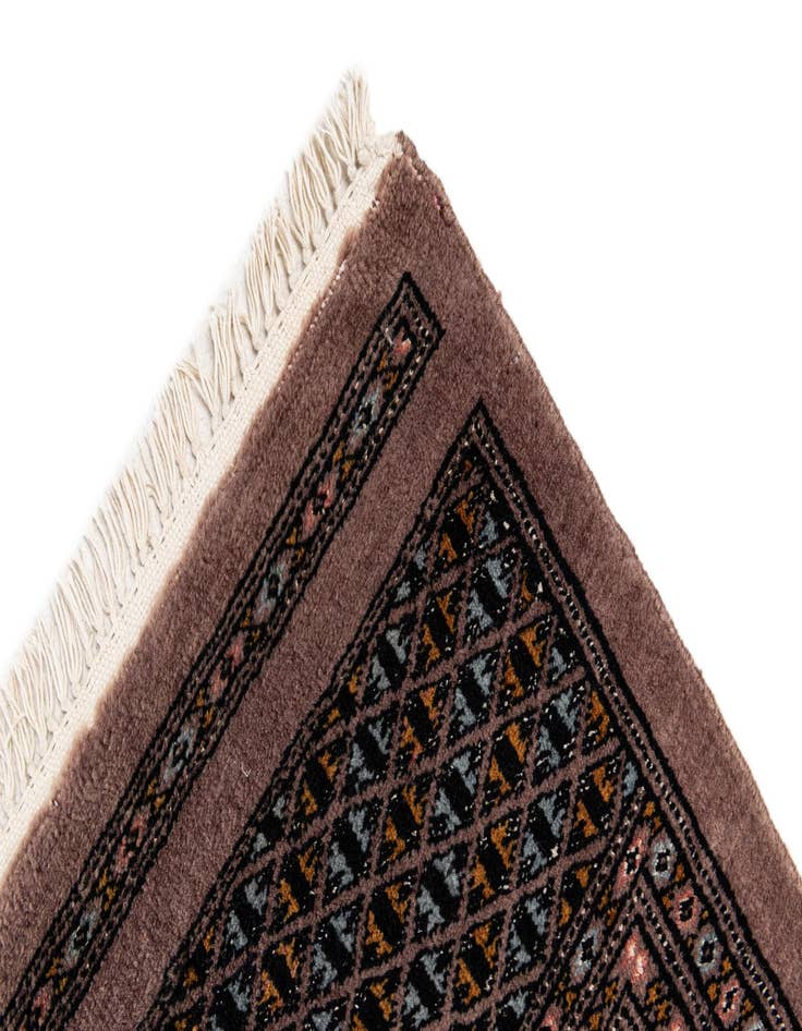 Detail image of 7' 3 x 10' 3  Hand Knotted Bokhara Oriental Wool Rug