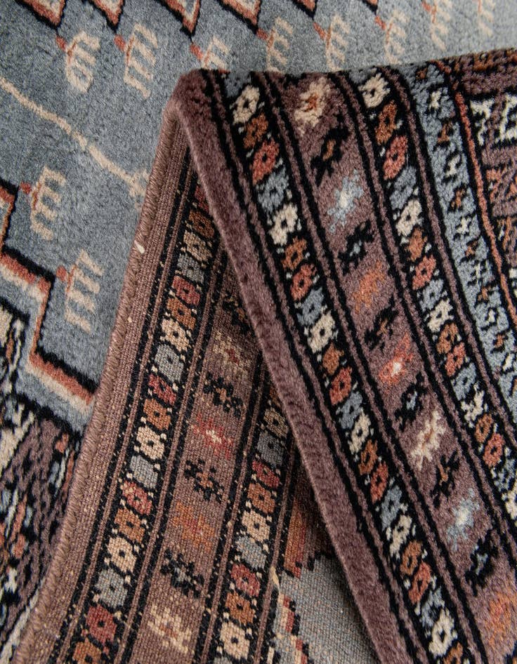 Detail image of 2' 1 x 3' 1  Hand Knotted Bokhara Oriental Wool Rug