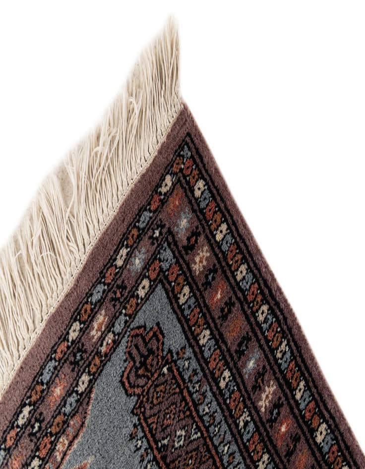 Detail image of 2' 1 x 3' 1  Hand Knotted Bokhara Oriental Wool Rug