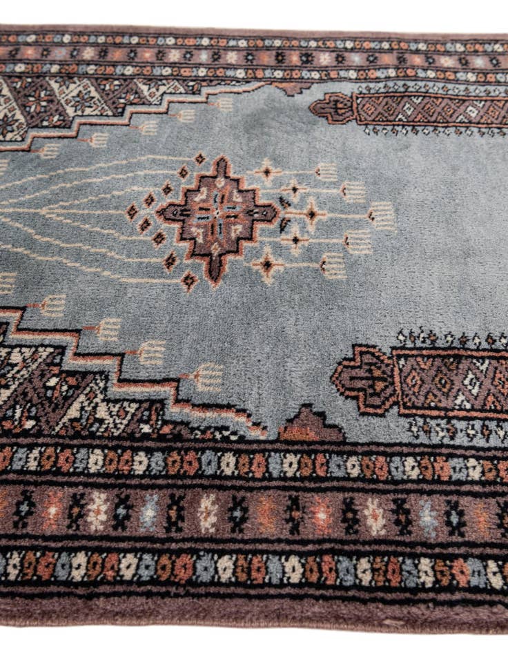 Detail image of 2' 1 x 3' 1  Hand Knotted Bokhara Oriental Wool Rug