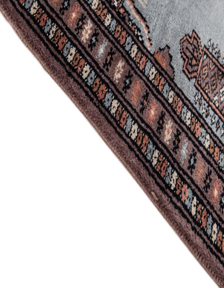 Detail image of 2' 1 x 3' 1  Hand Knotted Bokhara Oriental Wool Rug