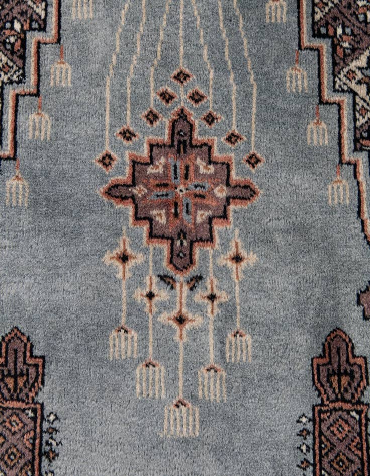 Detail image of 2' 1 x 3' 1  Hand Knotted Bokhara Oriental Wool Rug
