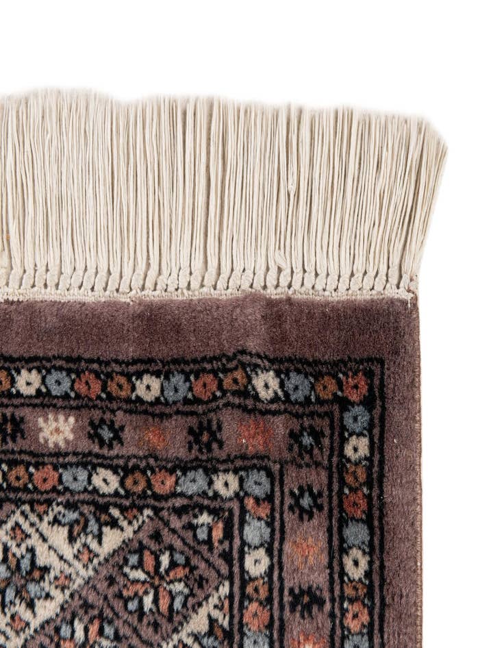 Detail image of 2' 1 x 3' 1  Hand Knotted Bokhara Oriental Wool Rug