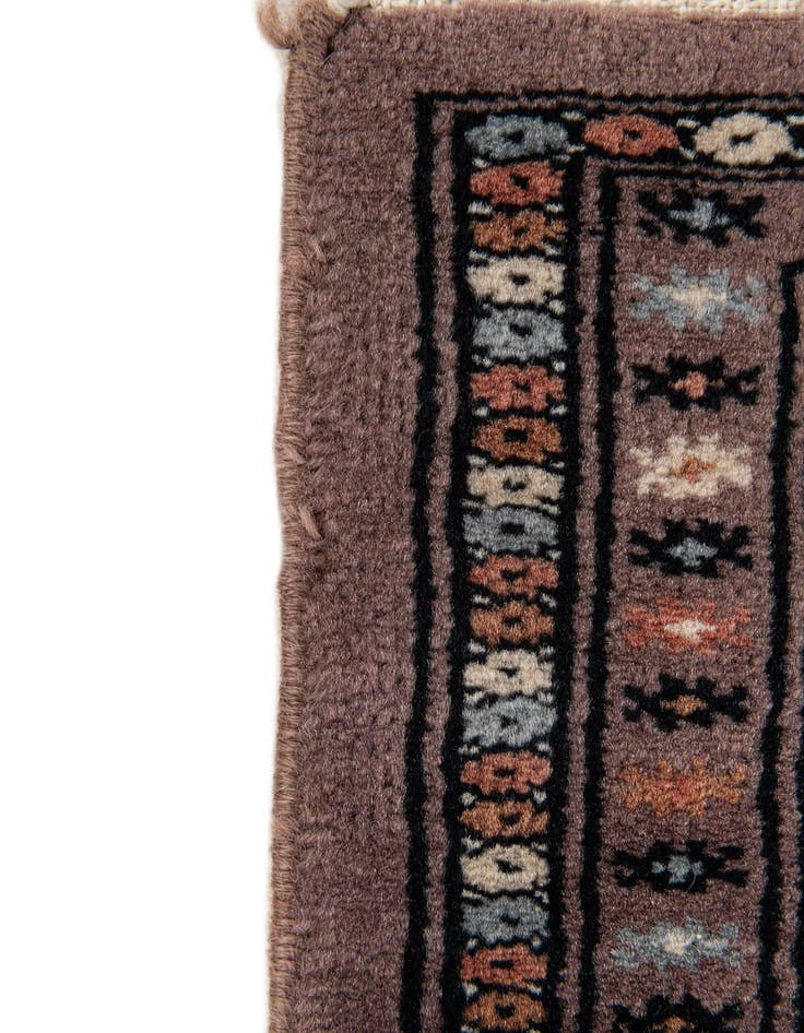 Detail image of 2' 1 x 3' 1  Hand Knotted Bokhara Oriental Wool Rug