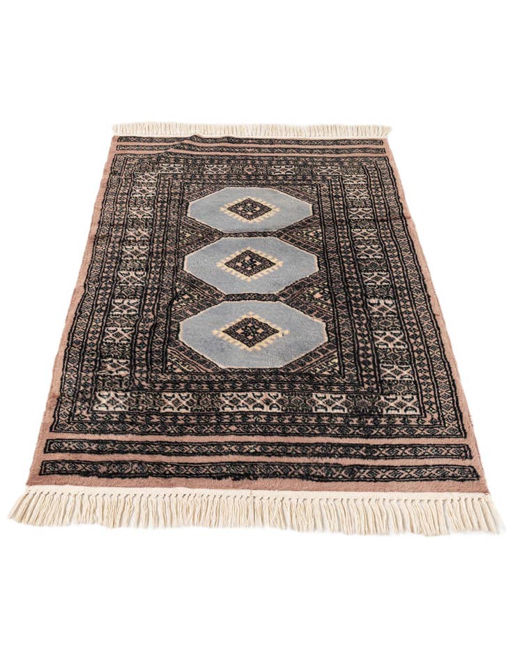 Detail image of 2' 7 x 3' 10  Hand Knotted Bokhara Oriental Wool Rug