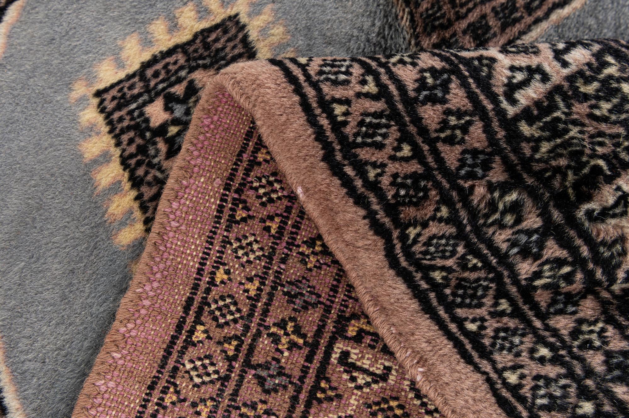 2' 7 x 3' 10 Hand Knotted Bokhara Oriental Wool Rug