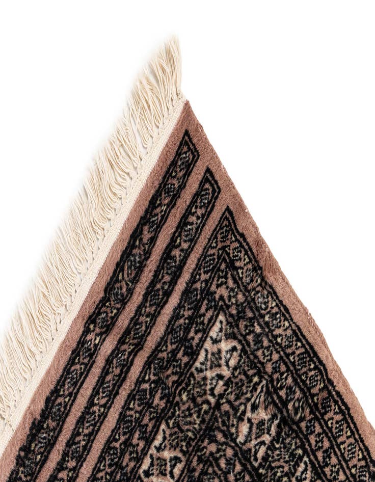 Detail image of 2' 7 x 3' 10 Hand Knotted Bokhara Oriental Wool Rug