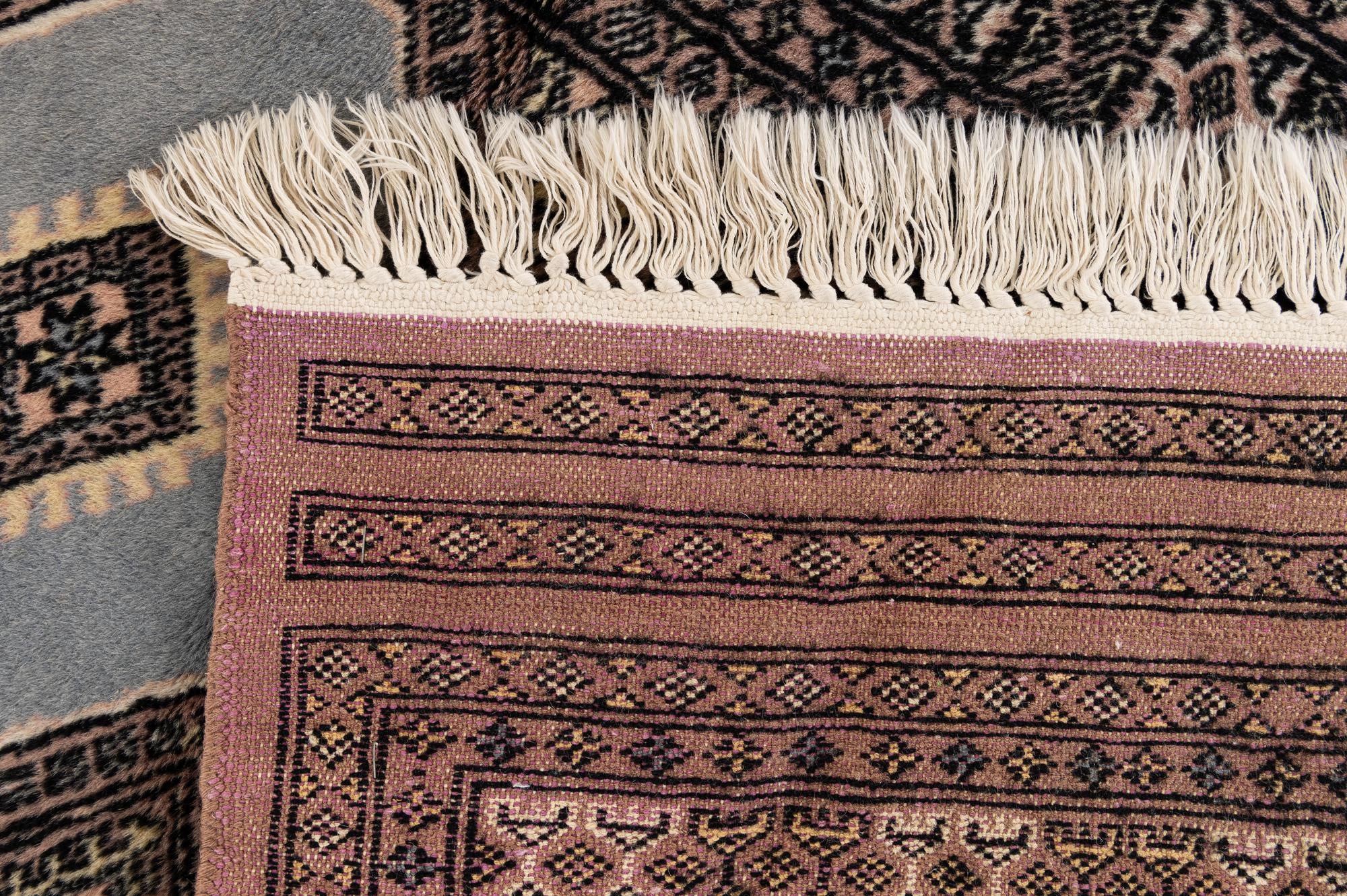 2' 7 x 3' 10 Hand Knotted Bokhara Oriental Wool Rug