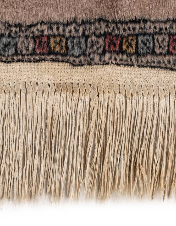 Detail image of 4' 2 x 6' 4  Hand Knotted Bokhara Oriental Wool Rug