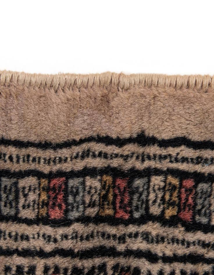 Detail image of 4' 2 x 6' 4  Hand Knotted Bokhara Oriental Wool Rug