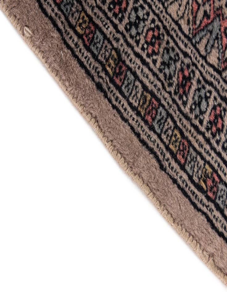 Detail image of 4' 2 x 6' 4  Hand Knotted Bokhara Oriental Wool Rug