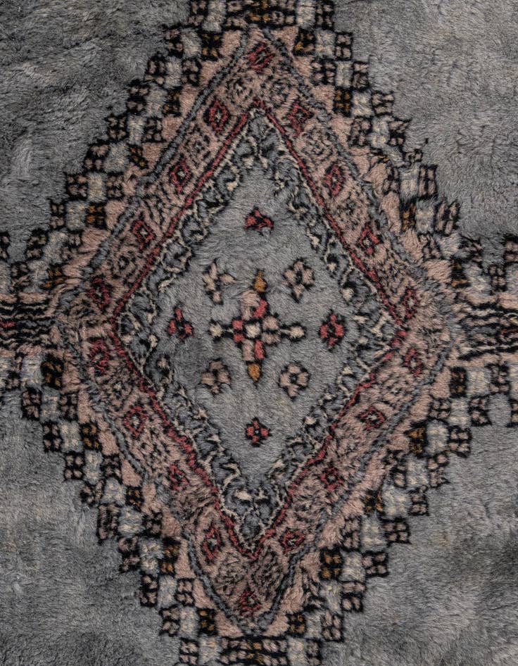 Detail image of 4' 2 x 6' 4  Hand Knotted Bokhara Oriental Wool Rug