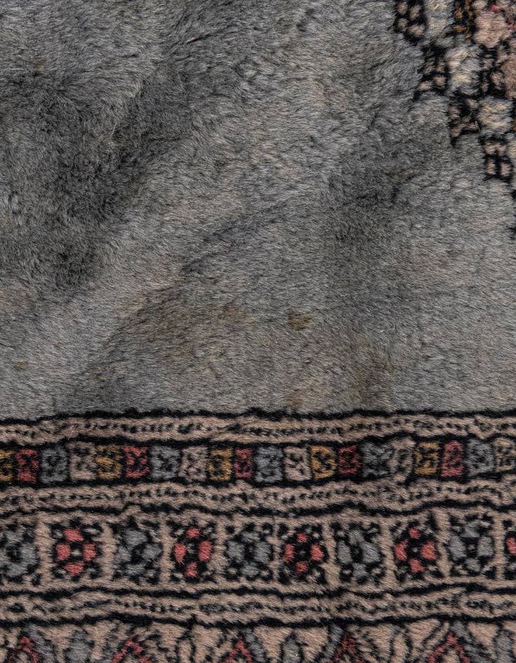 Detail image of 4' 2 x 6' 4  Hand Knotted Bokhara Oriental Wool Rug