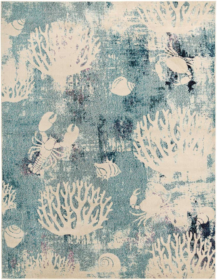 Detail image of 7' 10 x 11' Washable Capri Rug