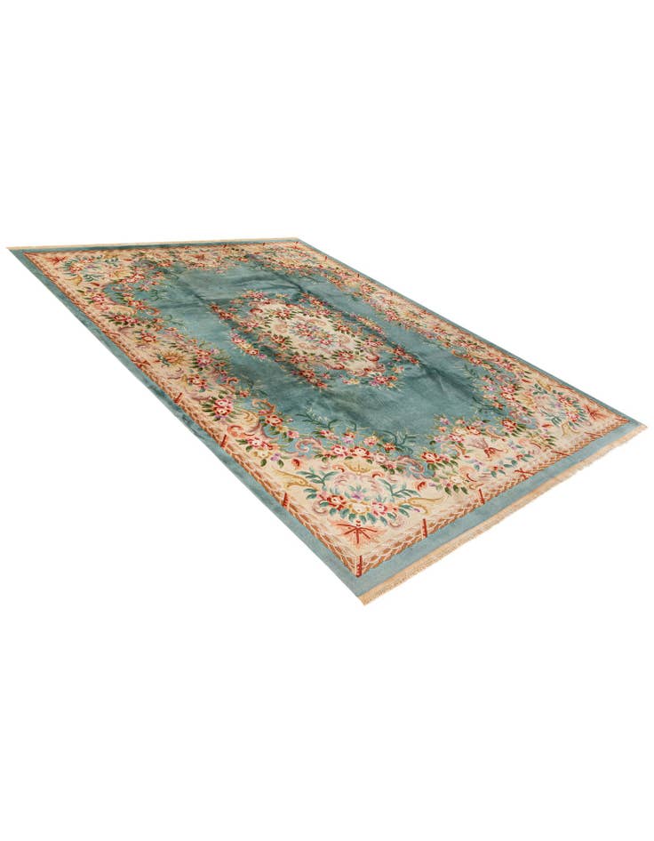 Detail image of 8' 4 x 11' 7  Hand Knotted Carved Pekin Wool Rug