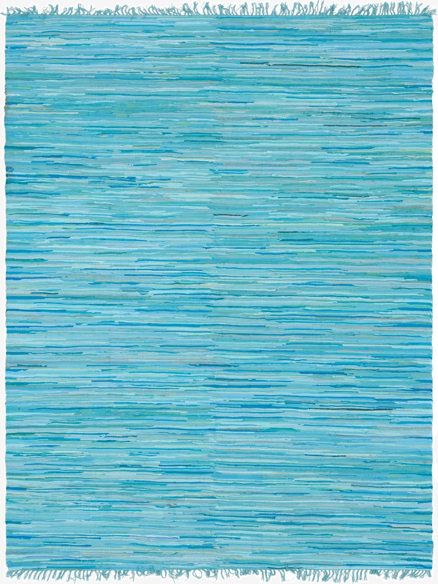 Primary image 9' x 12'  Hand Woven Chindi Cotton Rug