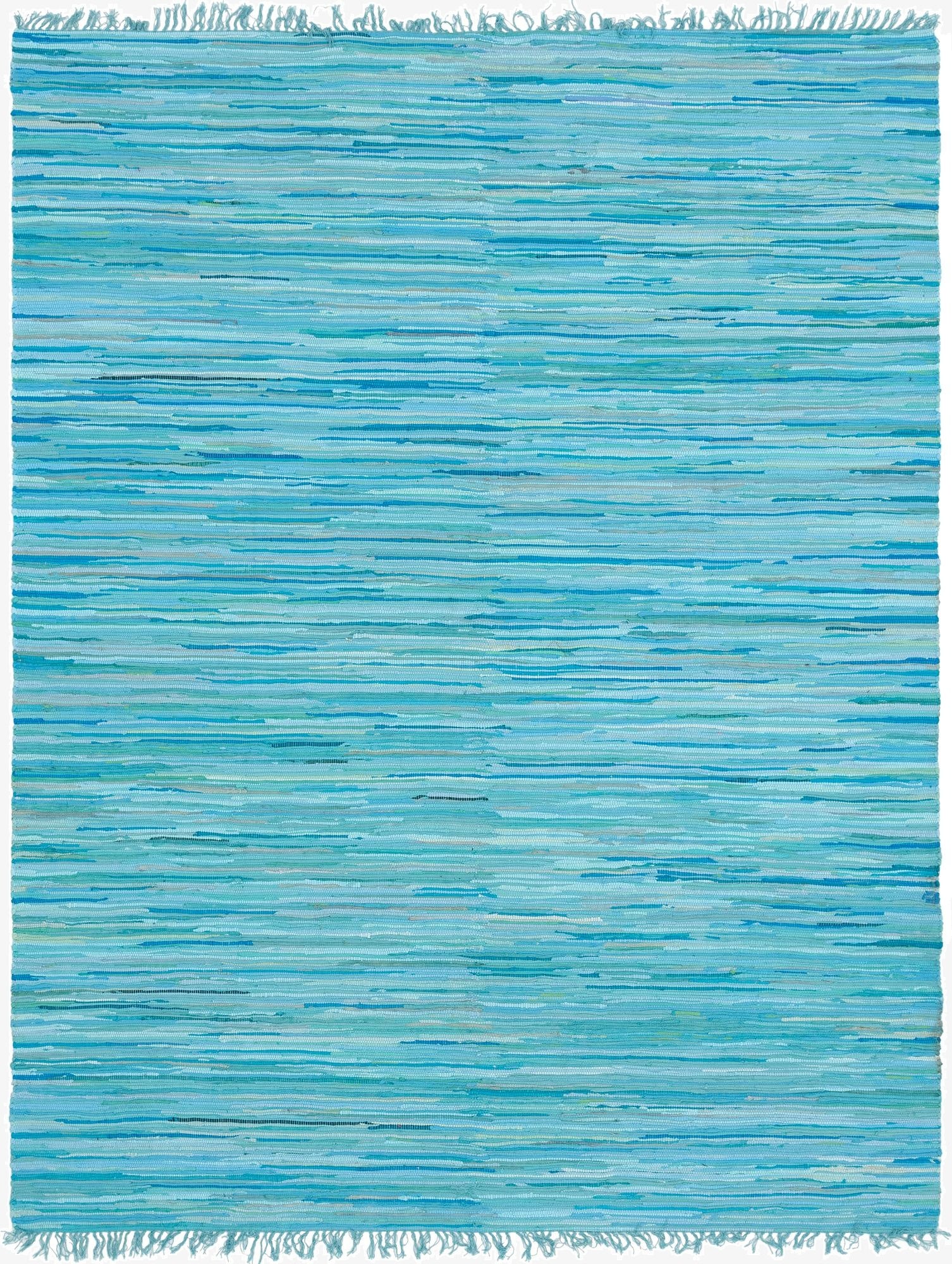 Primary image 8' x 10'  Hand Woven Chindi Cotton Rug