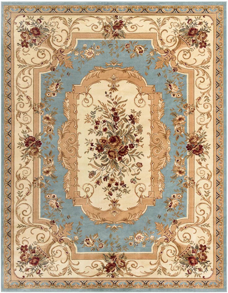 Detail image of 9' x 12' Classic Aubusson Rug