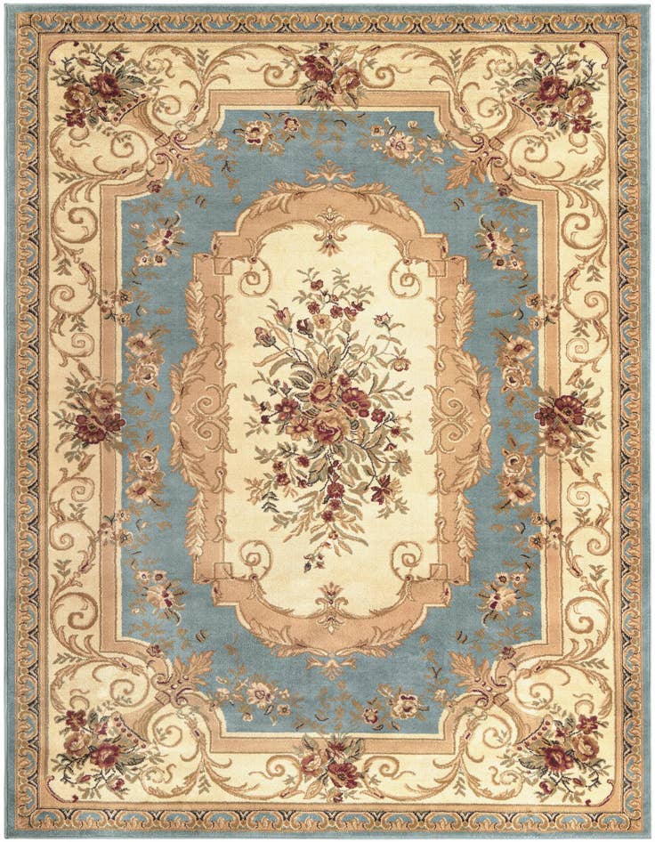 Detail image of 7' x 10' Classic Aubusson Rug