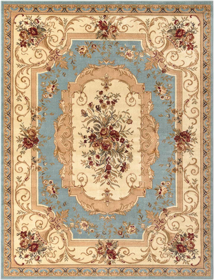 Detail image of 7' 10 x 10' Classic Aubusson Rug