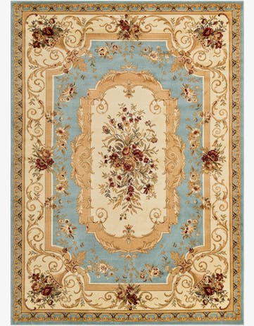 7' 10 x 11' Classic Aubusson Rug