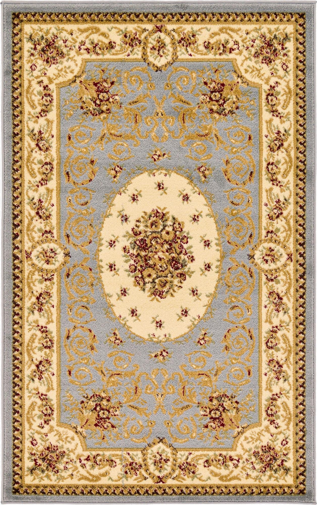 3' 3 x 5' 3 Classic Aubusson Rug