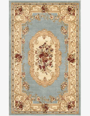 3' x 5' 3 Classic Aubusson Rug