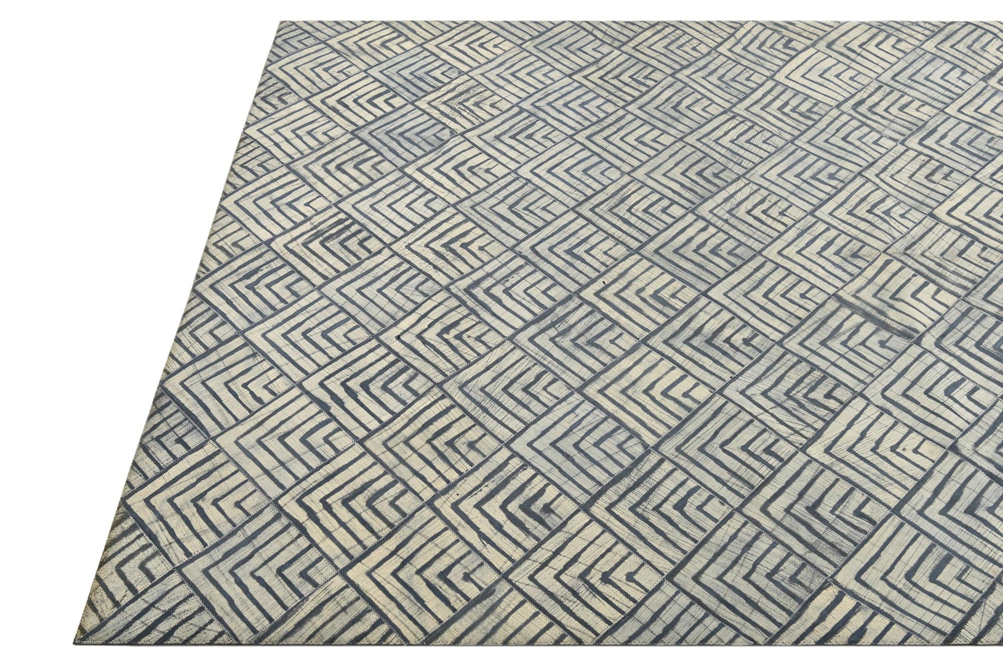 4' 10 x 8' Cowhide Rug