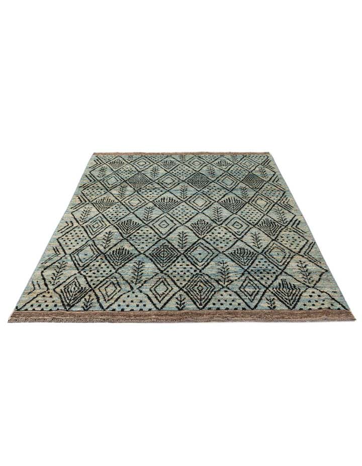 6' 6 x 9' 2 Hand Knotted Darya Wool Rug