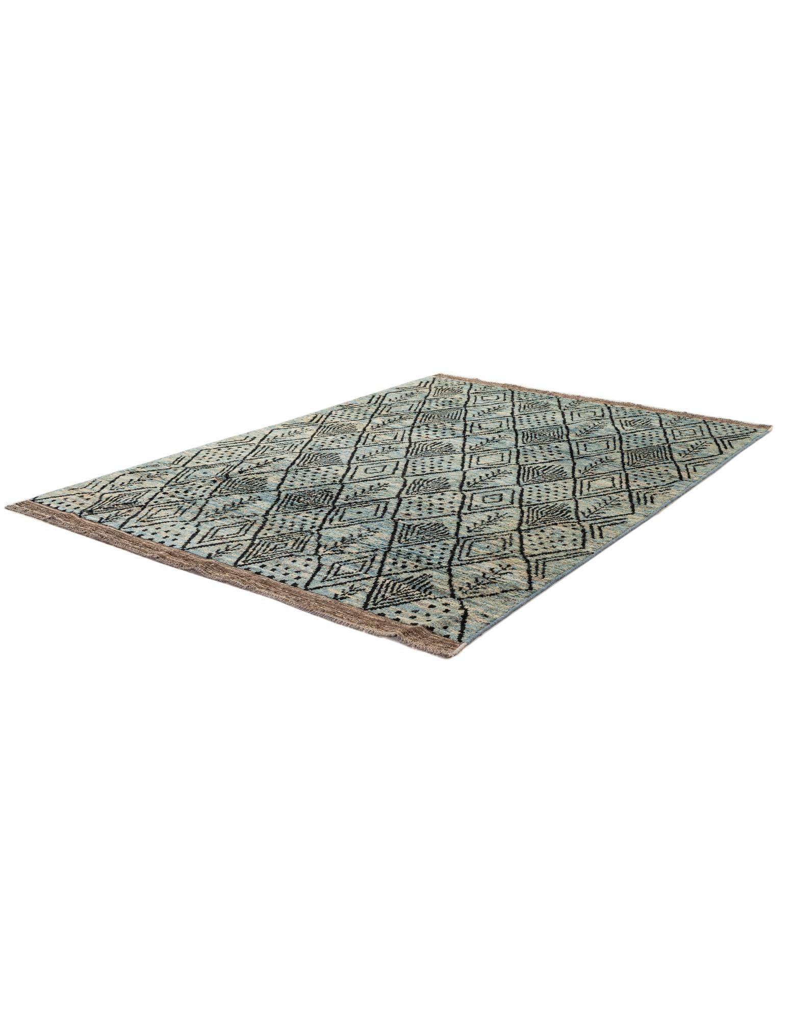 6' 6 x 9' 2 Hand Knotted Darya Wool Rug