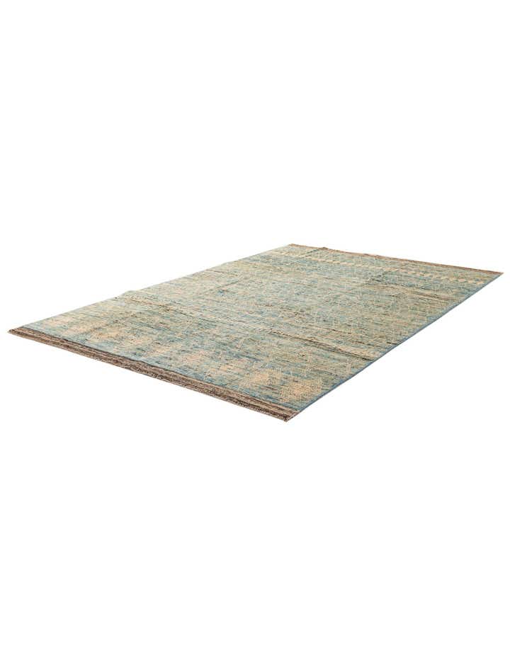 6' 3 x 9' 6 Hand Knotted Darya Wool Rug