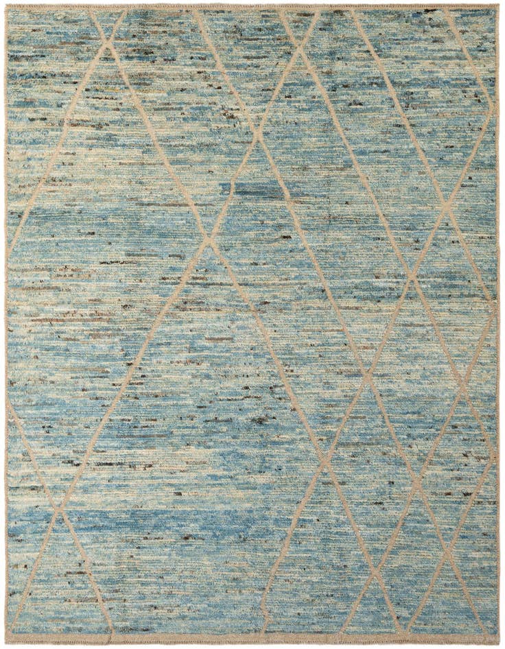 Detail image of 6' 10 x 9' 10 Hand Knotted Darya Wool Rug
