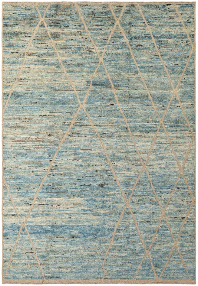 Detail image of 6' 10 x 9' 10 Hand Knotted Darya Wool Rug