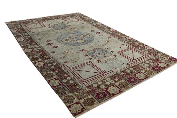 6' 8 x 10' 2 Hand Knotted Darya Wool Rug