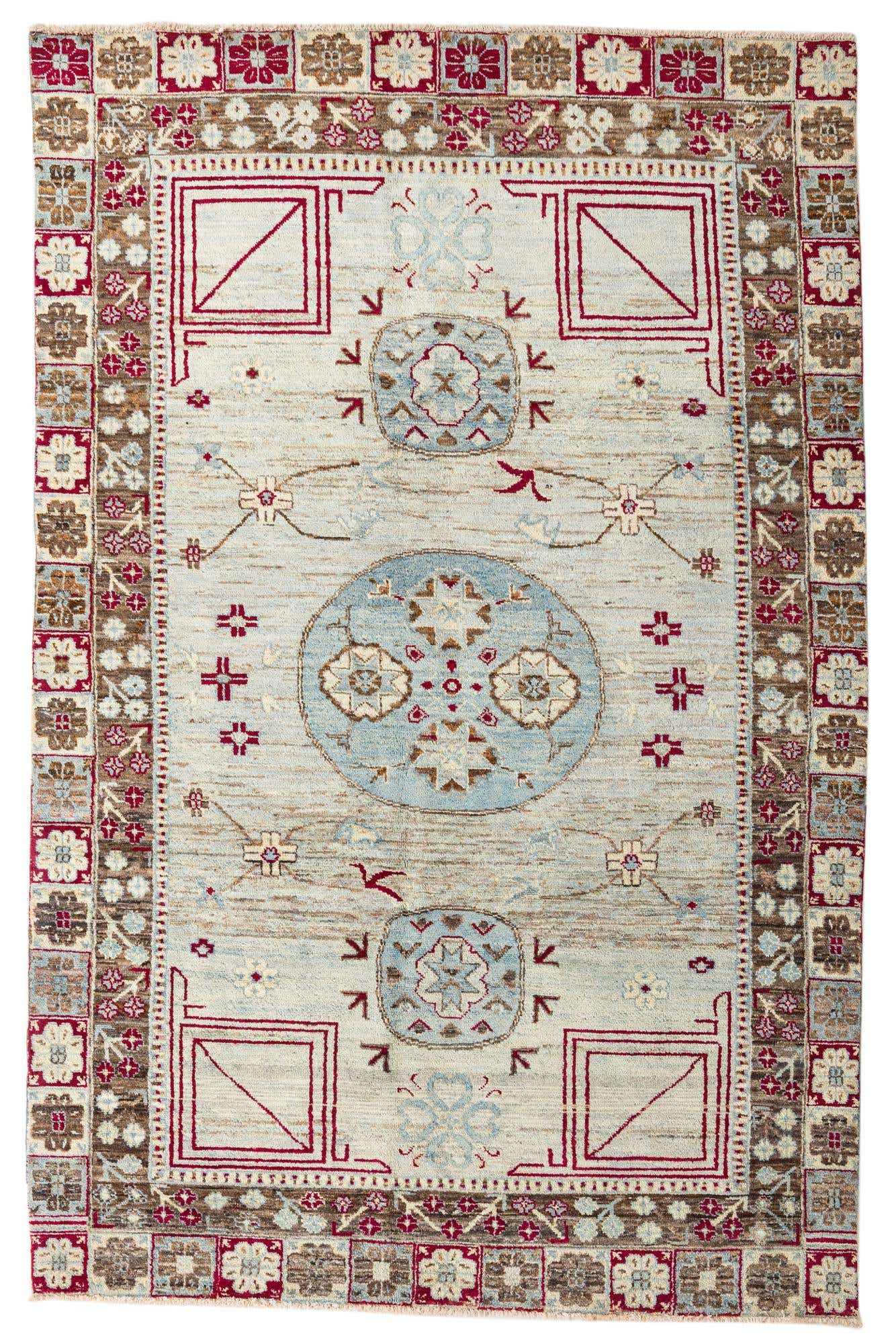 6' 8 x 10' 2 Hand Knotted Darya Wool Rug