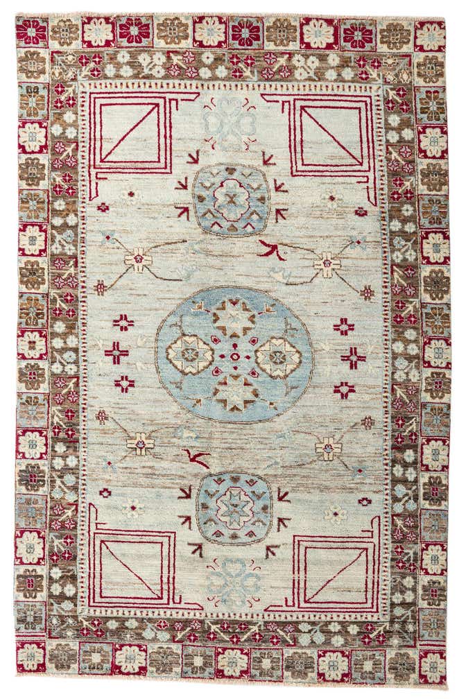 6' 8 x 10' 2 Hand Knotted Darya Wool Rug