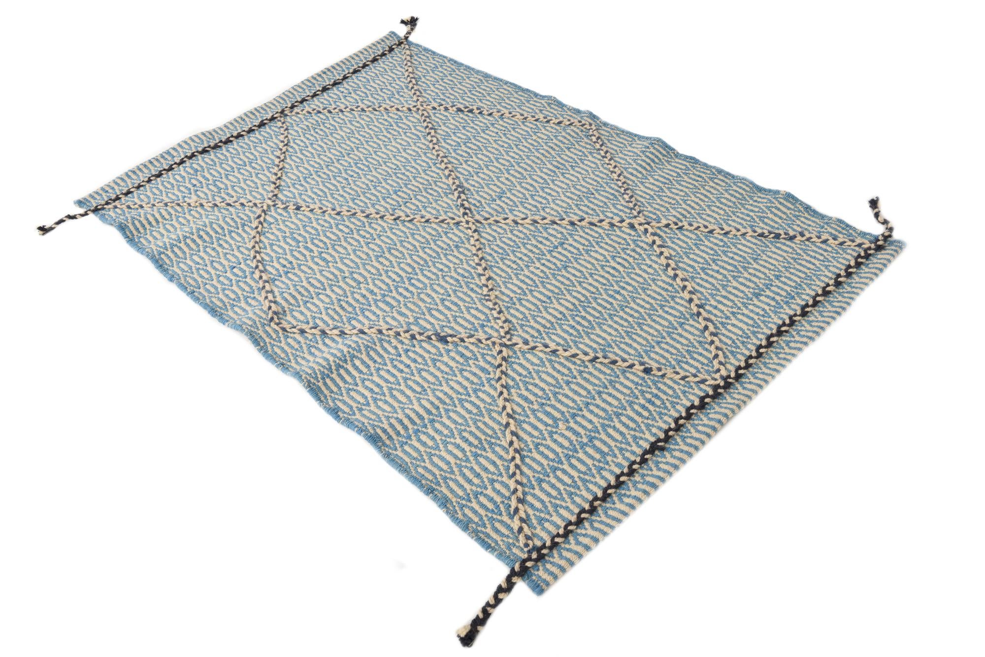 4' x 6' 1 Hand Knotted Darya Wool Rug
