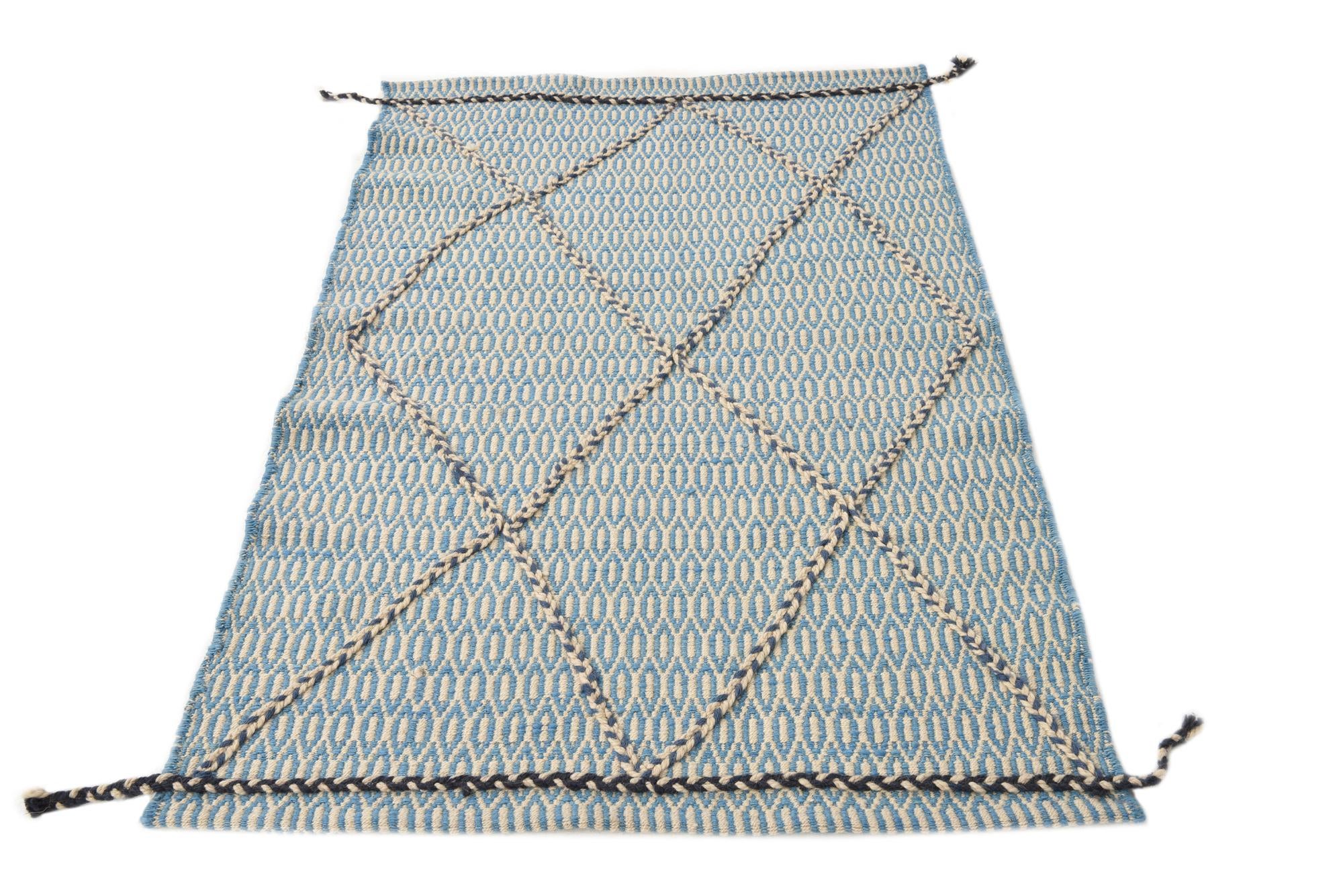 4' x 6' 1 Hand Knotted Darya Wool Rug