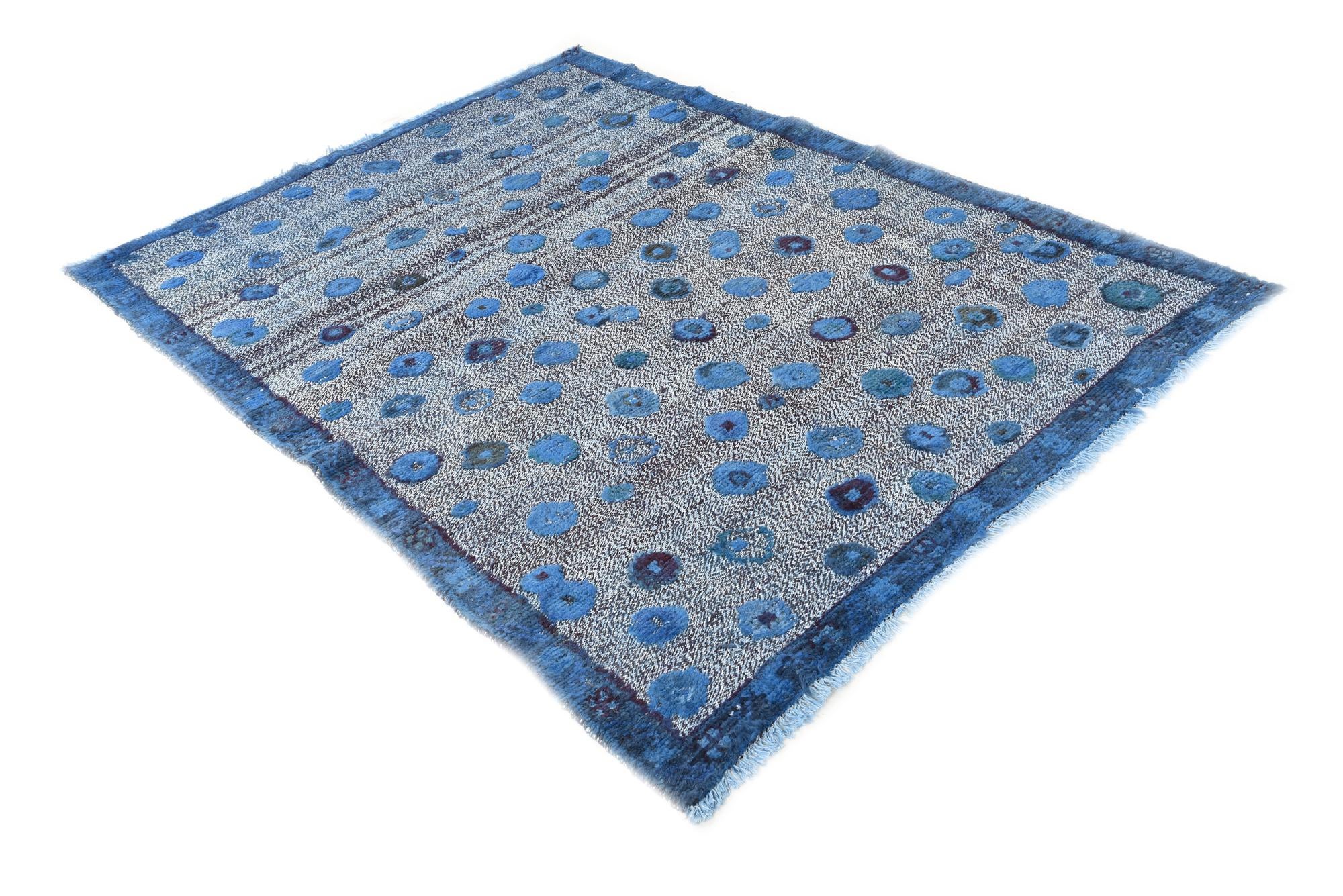4' 11 x 6' 10 Hand Knotted Darya Wool Rug