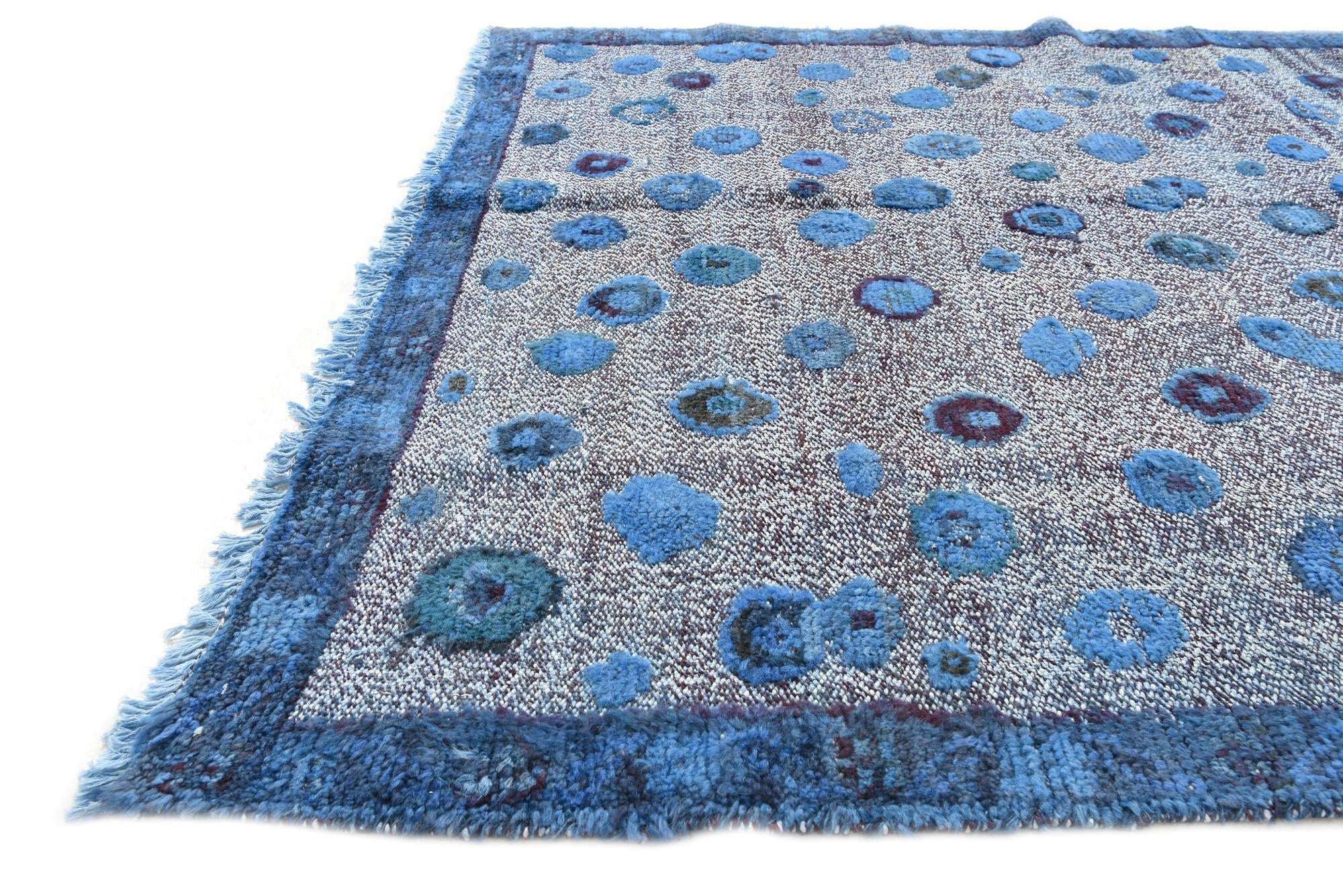 4' 11 x 6' 10 Hand Knotted Darya Wool Rug
