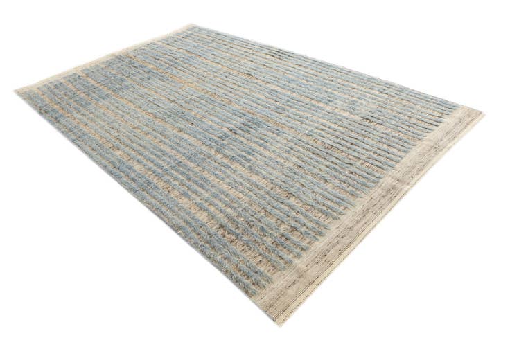 Detail image of 6' 4 x 9' 7 Hand Knotted Darya Wool Rug