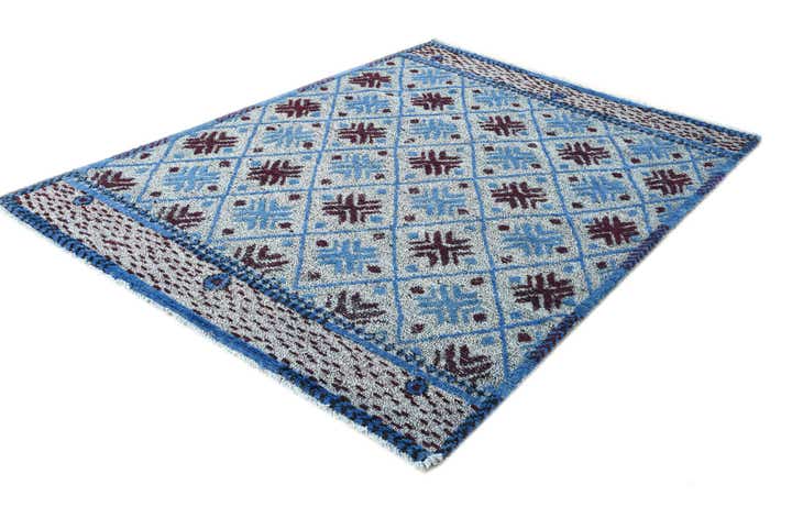 5' 10 x 8' 3 Hand Knotted Darya Wool Rug