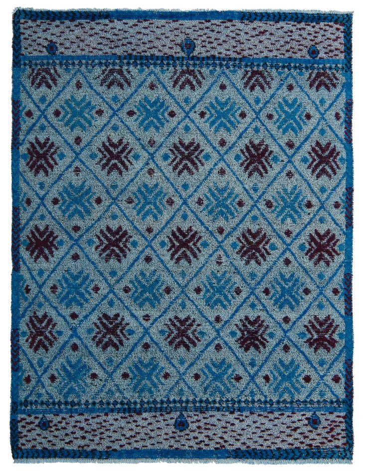 Detail image of 5' 10 x 8' 3 Hand Knotted Darya Wool Rug