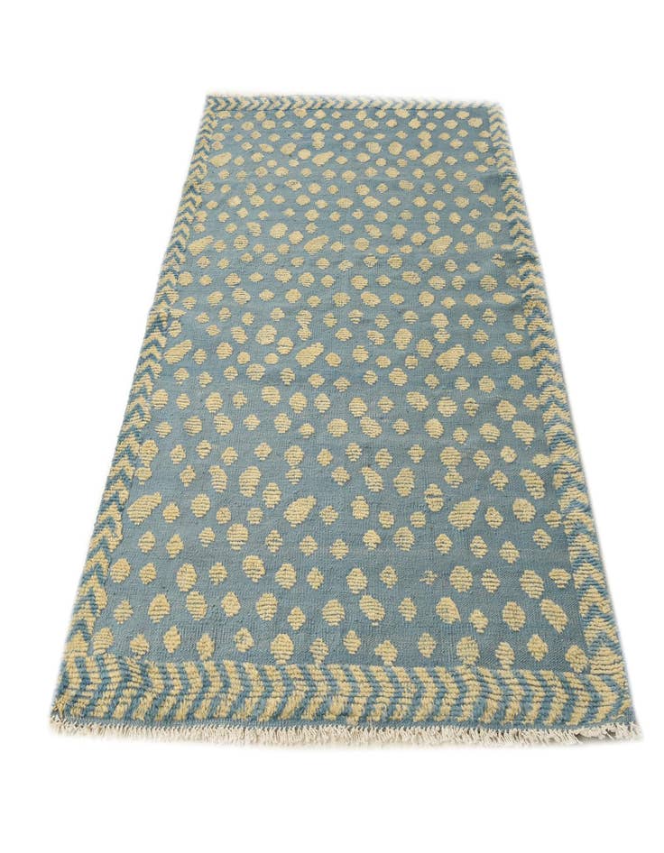 Detail image of 4' 3 x 6' 1  Hand Knotted Darya Wool Rug