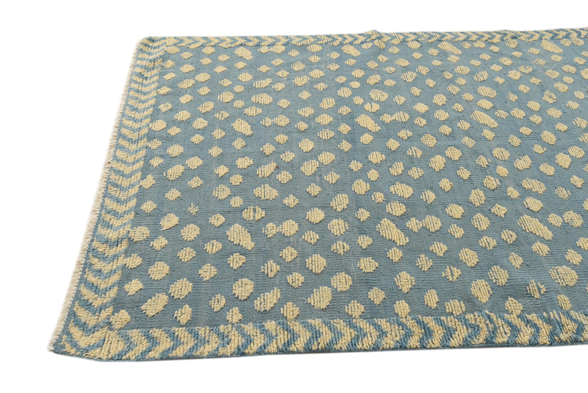 4' 3 x 6' 1 Hand Knotted Darya Wool Rug