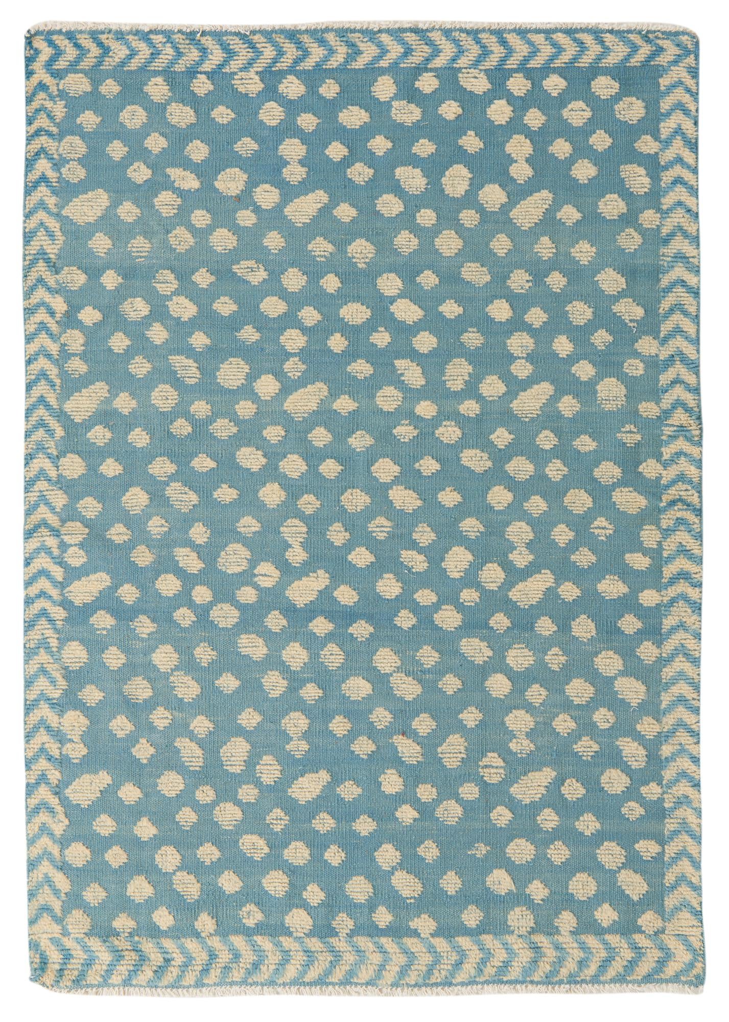 4' 3 x 6' 1 Hand Knotted Darya Wool Rug