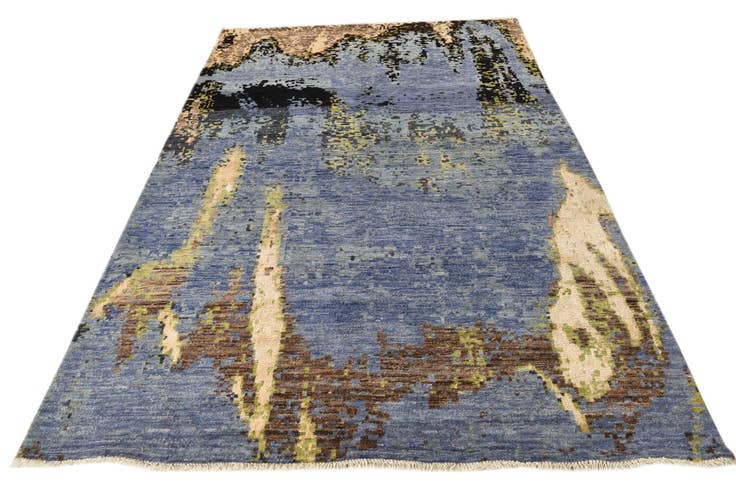 Detail image of 6' 5 x 9' 9 Hand Knotted Darya Rug