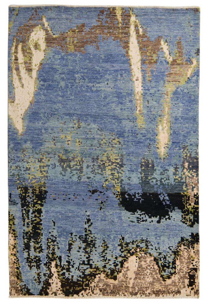 6' 5 x 9' 9 Hand Knotted Darya Rug