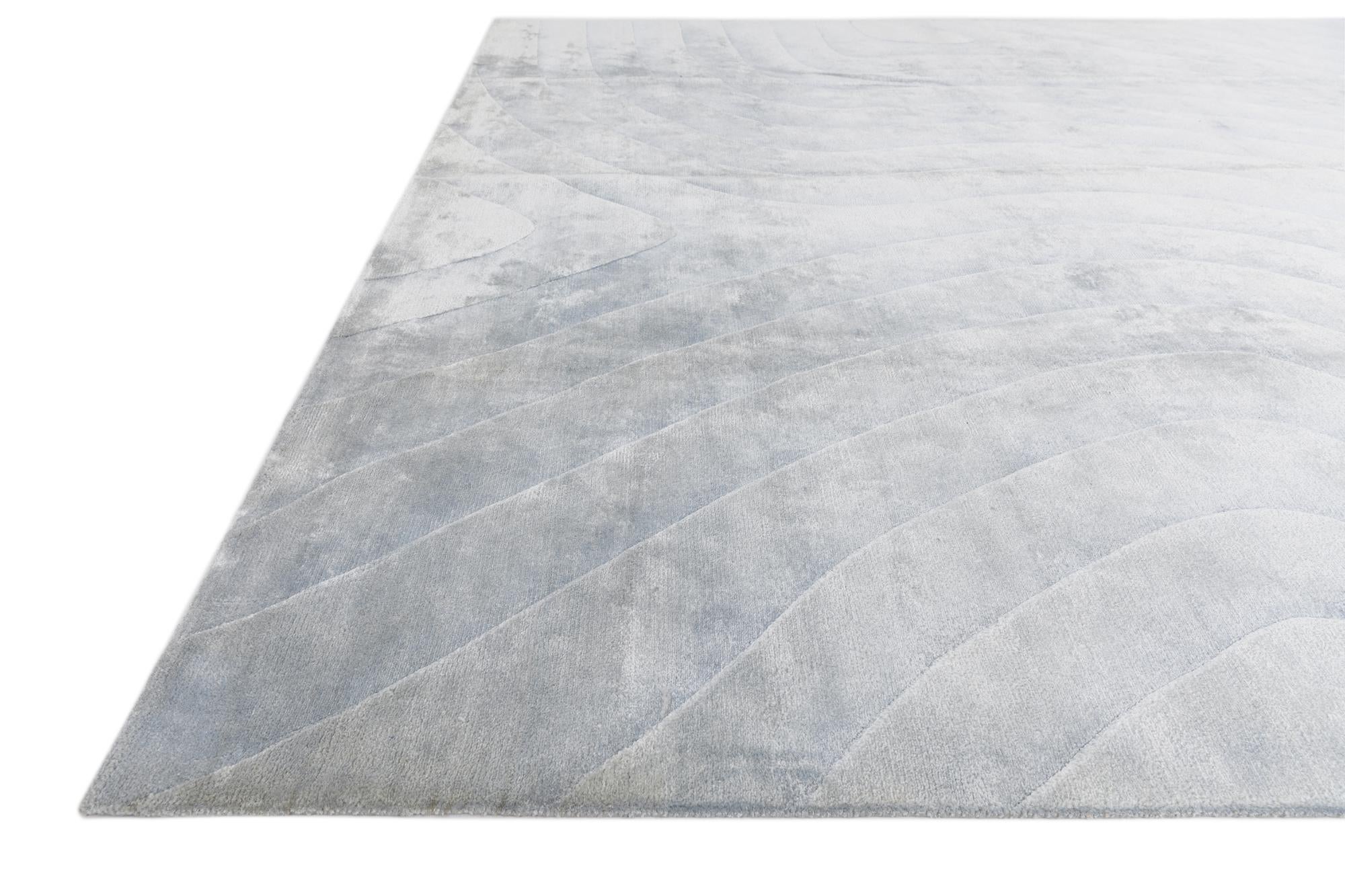 9' 10 x 13' 1 Hand Knotted Darya Wool Rug