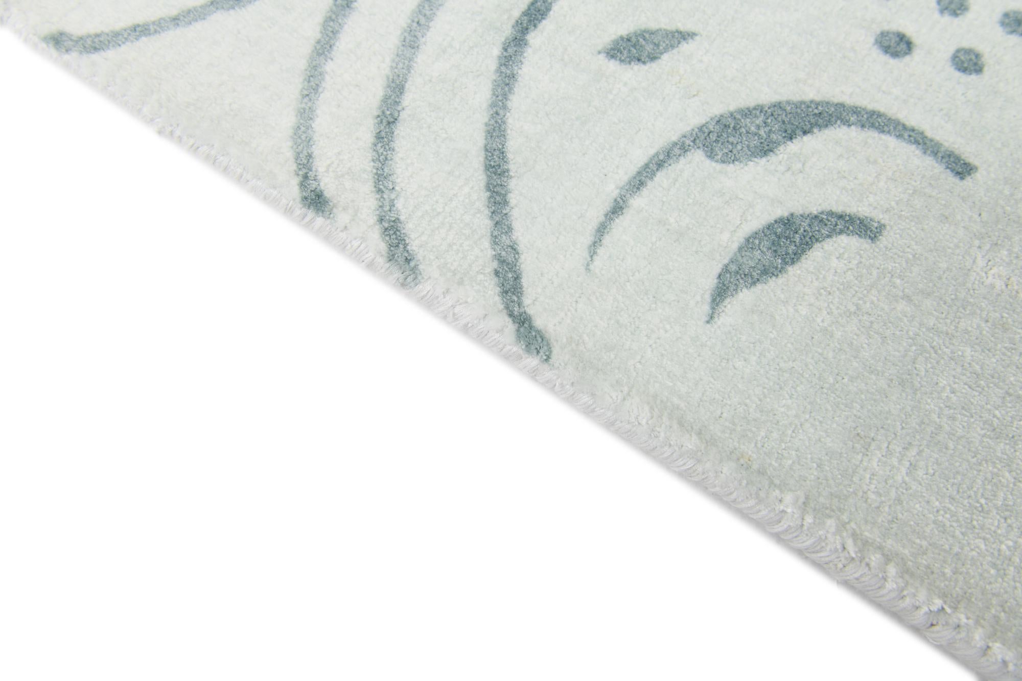 6' 7 x 9' 10 Hand Knotted Darya Wool Rug
